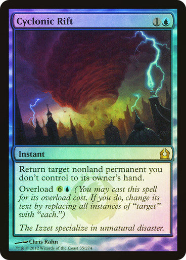 IMPORTABLE DUBAI-Cyclonic Rift Return to Ravnica Magic: The Gathering English Foil