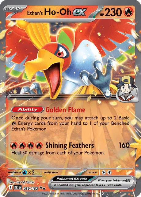 Ethan's Ho-Oh ex - Fire - 230 HP  Pokémon - Basic