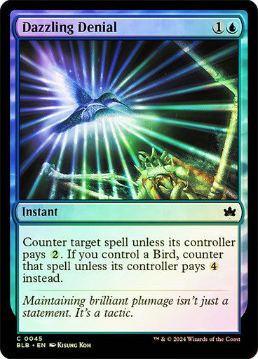 ORIGINAL-Dazzling Denial Bloomburrow Magic: The Gathering English Foil