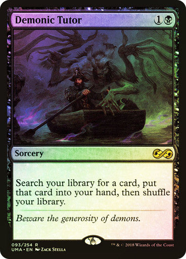 IMPORTABLE DUBAI-Demonic Tutor	Ultimate Box Topper-FOIL