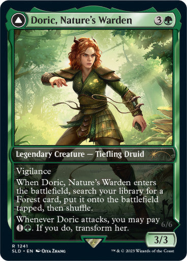 PROXY DUBAI-Doric, Nature's Warden // Doric, Owlbear Avenger (Dungeons & Dragons) (Secret Lair) (Full Art) Secret Lair English Non-foil