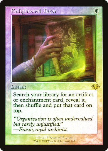 PROXY DUBAI-Enlightened Tutor (Retro Frame) Dominaria Remastered - Retro Frame Magic: The Gathering English Foil
