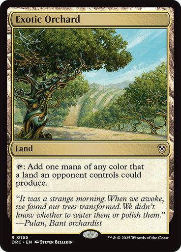 ORIGINAL-Exotic Orchard Aetherdrift Commander Magic: The Gathering English Non-foil