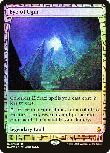 IMPORTABLE DUBAI-Eye of Ugin (Full Art) Masterpiece Series: Zendikar Expeditions Magic: The Gathering English Foil