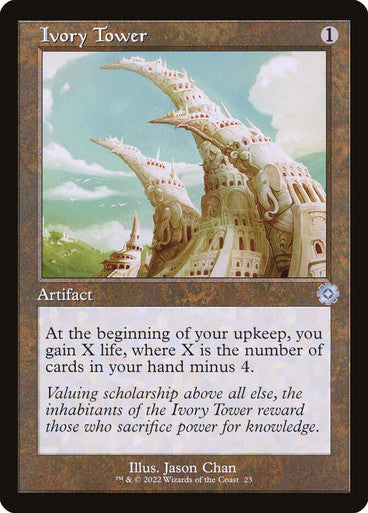 ORIGINAL-Ivory Tower (#023) (Retro Frame) The Brothers' War Retro Artifacts Magic: The Gathering English Non-foil