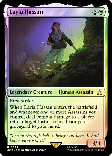 ORIGINAL-Layla Hassan Assassin's Creed Magic: The Gathering English Foil