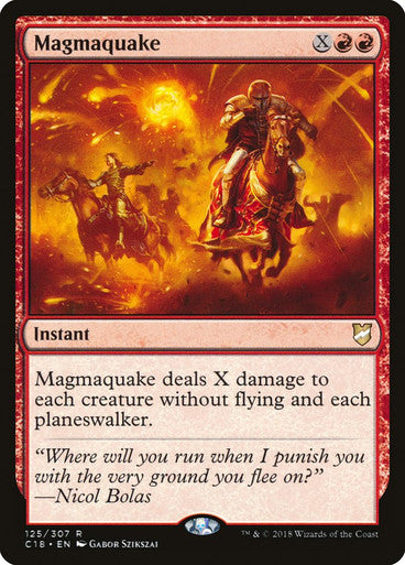 ORIGINAL-Magmaquake Commander 2018 Magic: The Gathering ESPAÑOL Non-foil