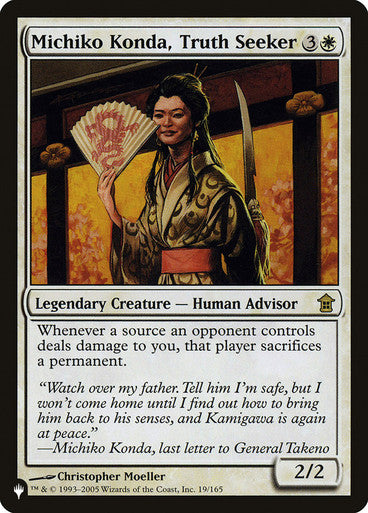 ORIGINAL-Michiko Konda, Truth Seeker Planeswalker Symbol Reprints Magic: The Gathering English Non-foil