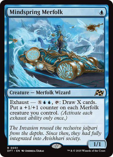 ORIGINAL-Mindspring Merfolk Aetherdrift Magic: The Gathering English Non-foil