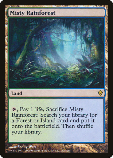 IMPORTABLE DUBAI-Misty Rainforest Zendikar Magic: The Gathering English Non-foil