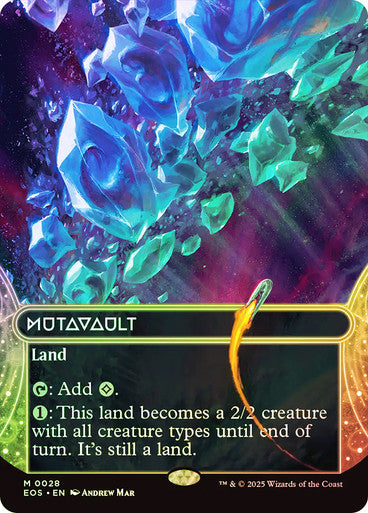 PROXY DUBAI-Mutavault (#028) (Borderless) Stellar Sights Magic: The Gathering English Foil