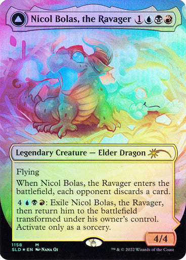 PROXY DUBAI-Nicol Bolas, the Ravager // Nicol Bolas, the Arisen Secret Lair Drop Foil Borderless English Magic: The Gathering