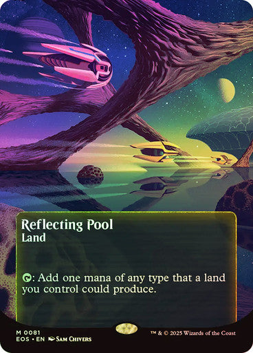 PROXY DUBAI-Reflecting Pool (#081) (Borderless) Stellar Sights Magic: The Gathering English Foil