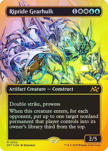 PROXY DUBAI-Riptide Gearhulk (Borderless) (Foil) Aetherdrift - Alternate Foil Variants Magic: The Gathering English Foil