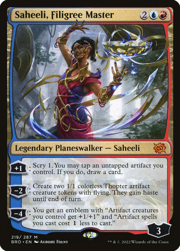 ORIGINAL-Saheeli, Filigree Master The Brothers' War Magic: The Gathering English Non-foil