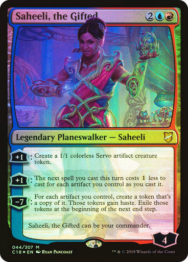 ORIGINAL-Saheeli, the Gifted (Oversized) Commander - Oversized Magic: The Gathering English Foil