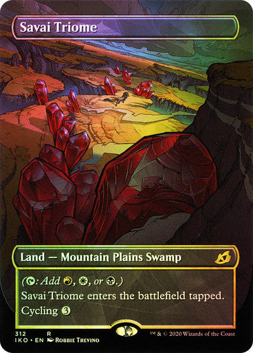 PROXY DUBAI-Savai Triome Ikoria: Lair of Behemoths Foil Showcase English Magic: The Gathering