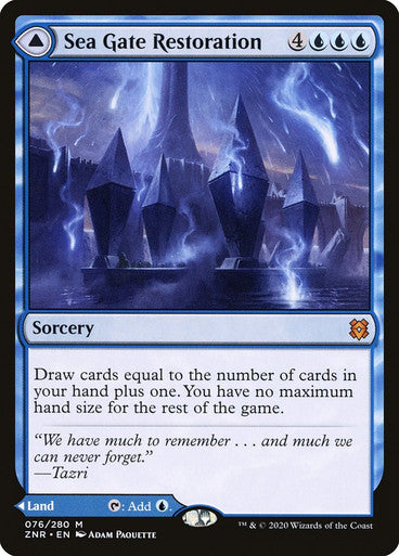 IMPORTABLE DUBAI-Sea Gate Restoration // Sea Gate, Reborn Zendikar Rising Magic: The Gathering English Non-foil