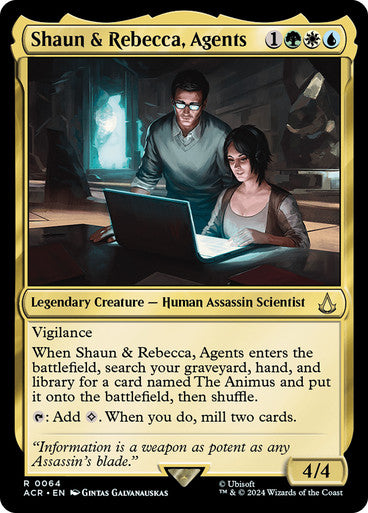 ORIGINAL-Shaun & Rebecca, Agents Assassin's Creed Magic: The Gathering English Non-foil