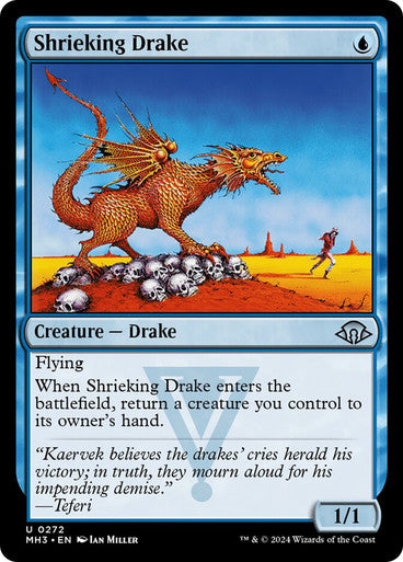 ORIGINAL-Shrieking Drake Modern Horizons 3 Magic: The Gathering English Non-foil ESP