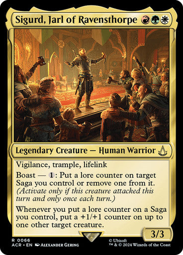 ORIGINAL-Sigurd, Jarl of Ravensthorpe Assassin's Creed Magic: The Gathering English Non-foil