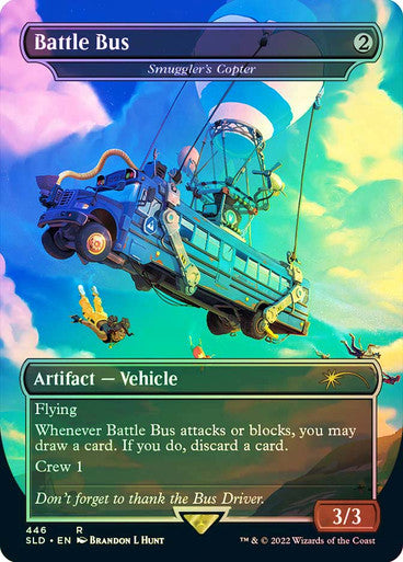 PROXY DUBAI-Smuggler's Copter (Battle Bus) (Secret Lair) (Fortnite) (Borderless) Secret Lair English Foil