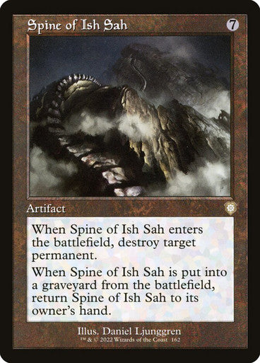 ORIGINAL-Spine of Ish Sah (Retro Frame) The Brothers' War Commander Magic: The Gathering English Non-foil