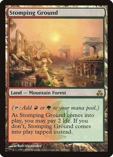 IMPORTABLE DUBAI-Stomping Ground Guildpact Magic: The Gathering English Non-foil