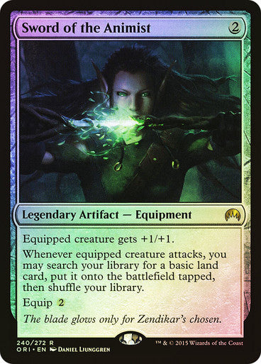 PROXY DUBAI-Sword of the Animist Magic Origins Magic: The Gathering English Foil