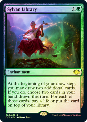 PROXY DUBAI-Sylvan Library Commander Collection: Green Magic: The Gathering English Foil