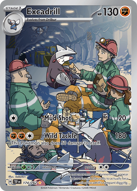 Excadrill – TEF 174/162 (Temporal Forces, Full Art Illustration Rare Holo)