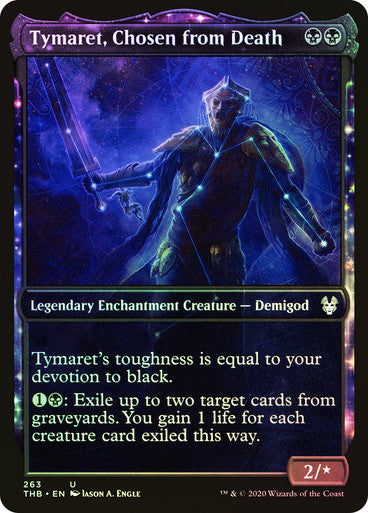 ORIGINAL-Tymaret, Chosen from Death (Showcase) Theros Beyond Death - Variants Magic: The Gathering English Foil