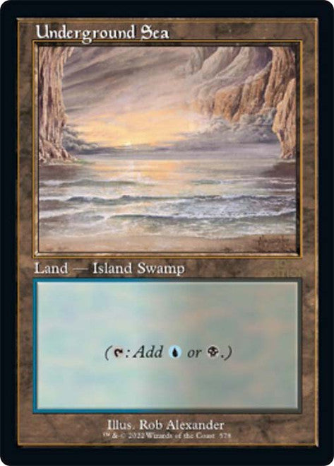 IMPORTABLE DUBAI-Underground Sea (Retro Frame) (Not Tournament Legal) 30th Anniversary Edition - Retro Frame English