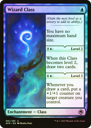 ORIGINAL-Wizard Class Adventures in the Forgotten Realms Magic: The Gathering English Foil