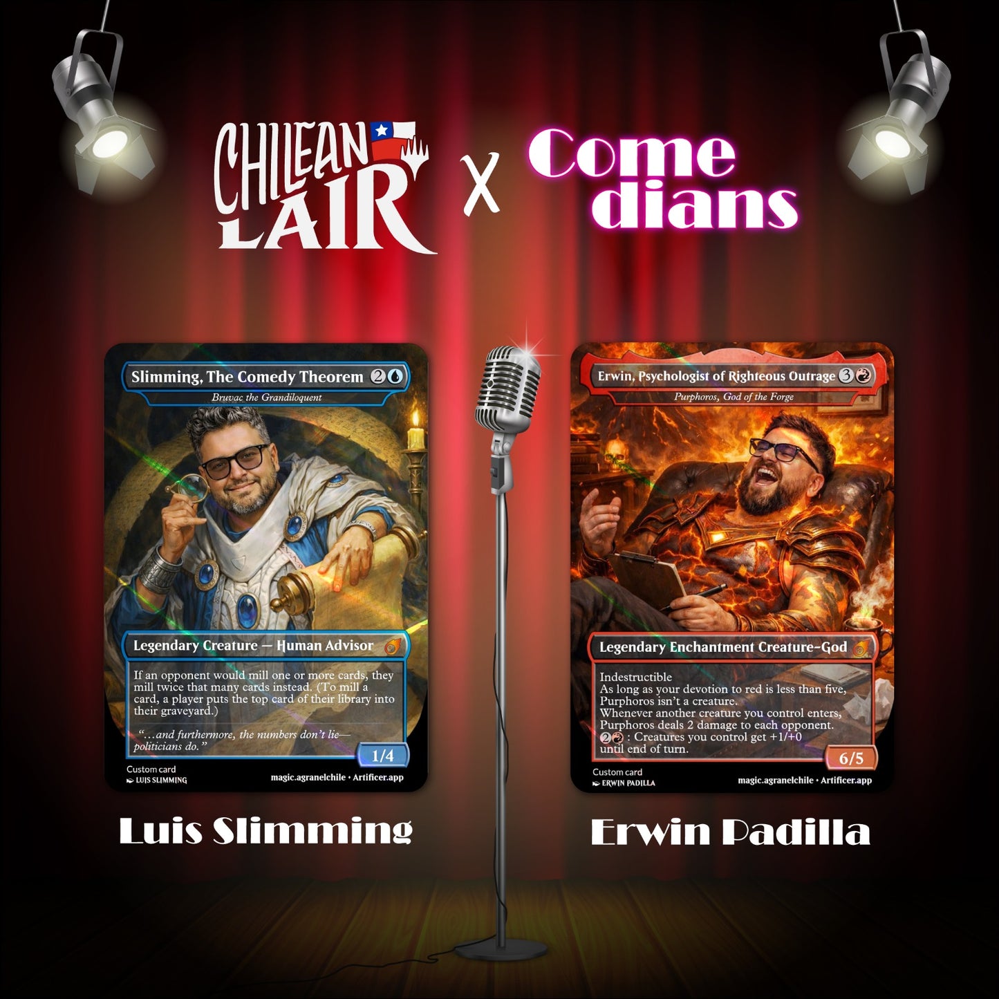 CHILEAN LAIR- SET COMEDIANS