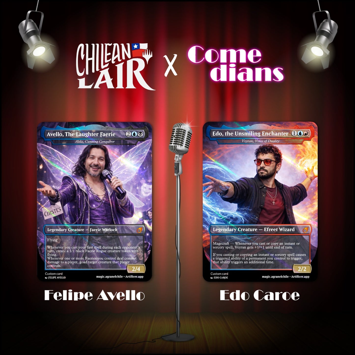 CHILEAN LAIR- SET COMEDIANS