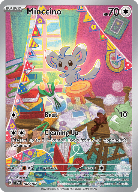 Minccino – 182/162 (Temporal Forces Illustration Rare)